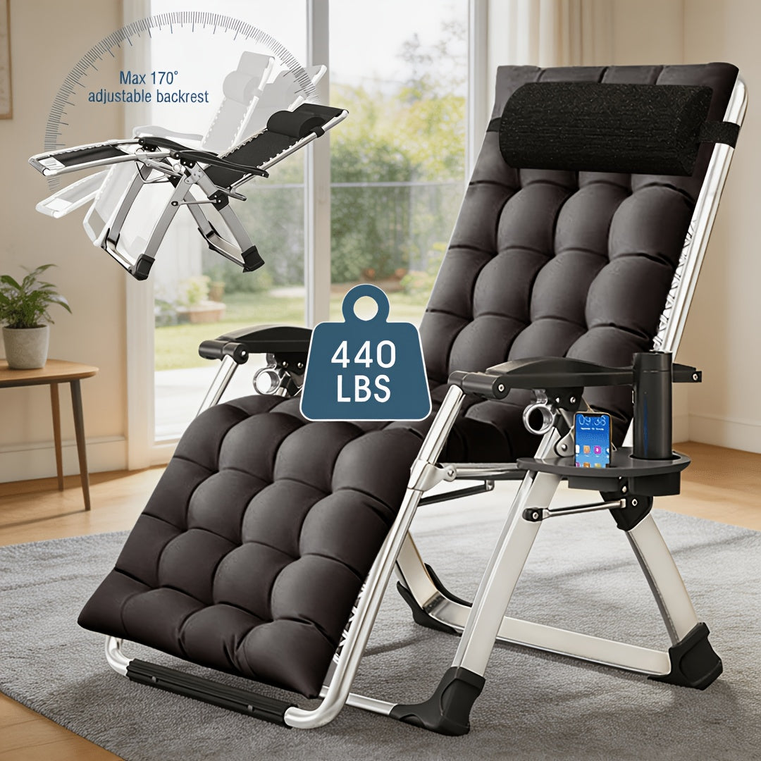 Chaise Lounge Chair shown in the Dark Gray option