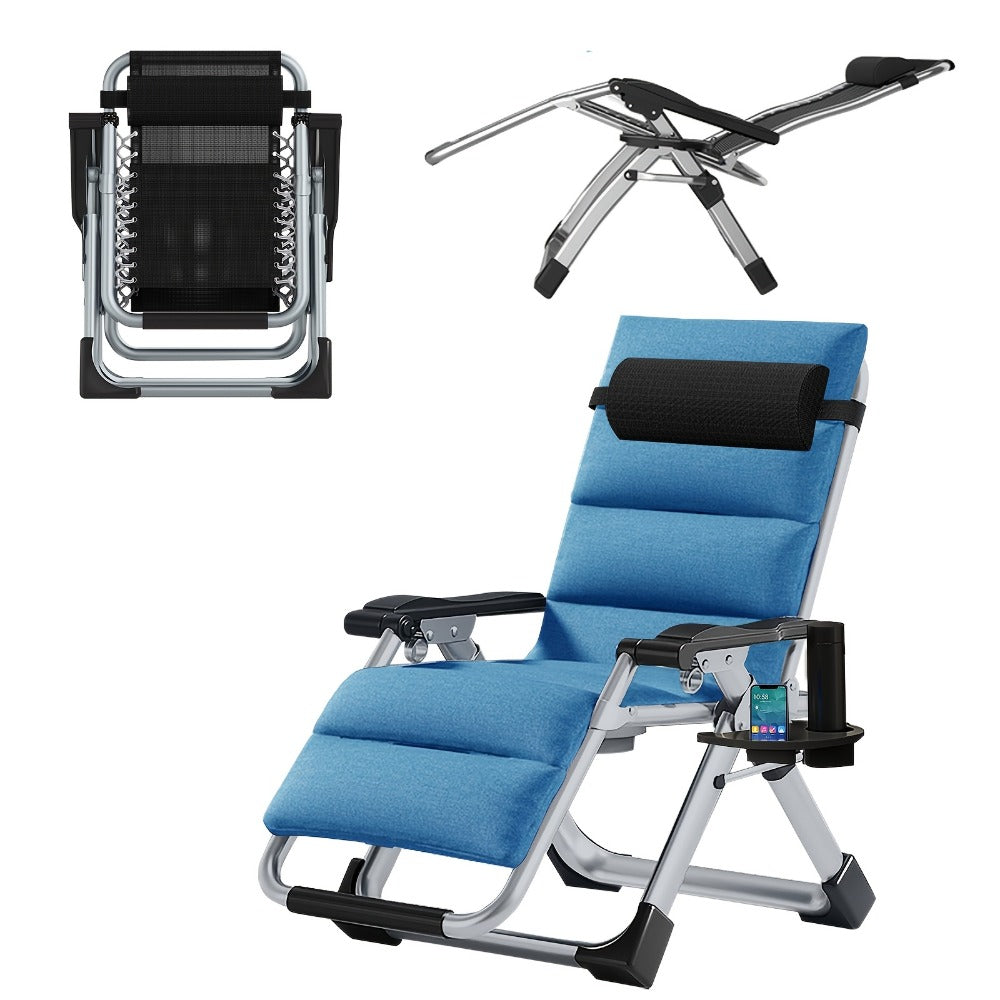 Foldable Chaise Lounge Chair with Removable Cushions and Adjustable Headrest for Patio detail image - detail view 7