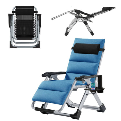 Foldable Chaise Lounge Chair with Removable Cushions and Adjustable Headrest for Patio detail image - detail view 7