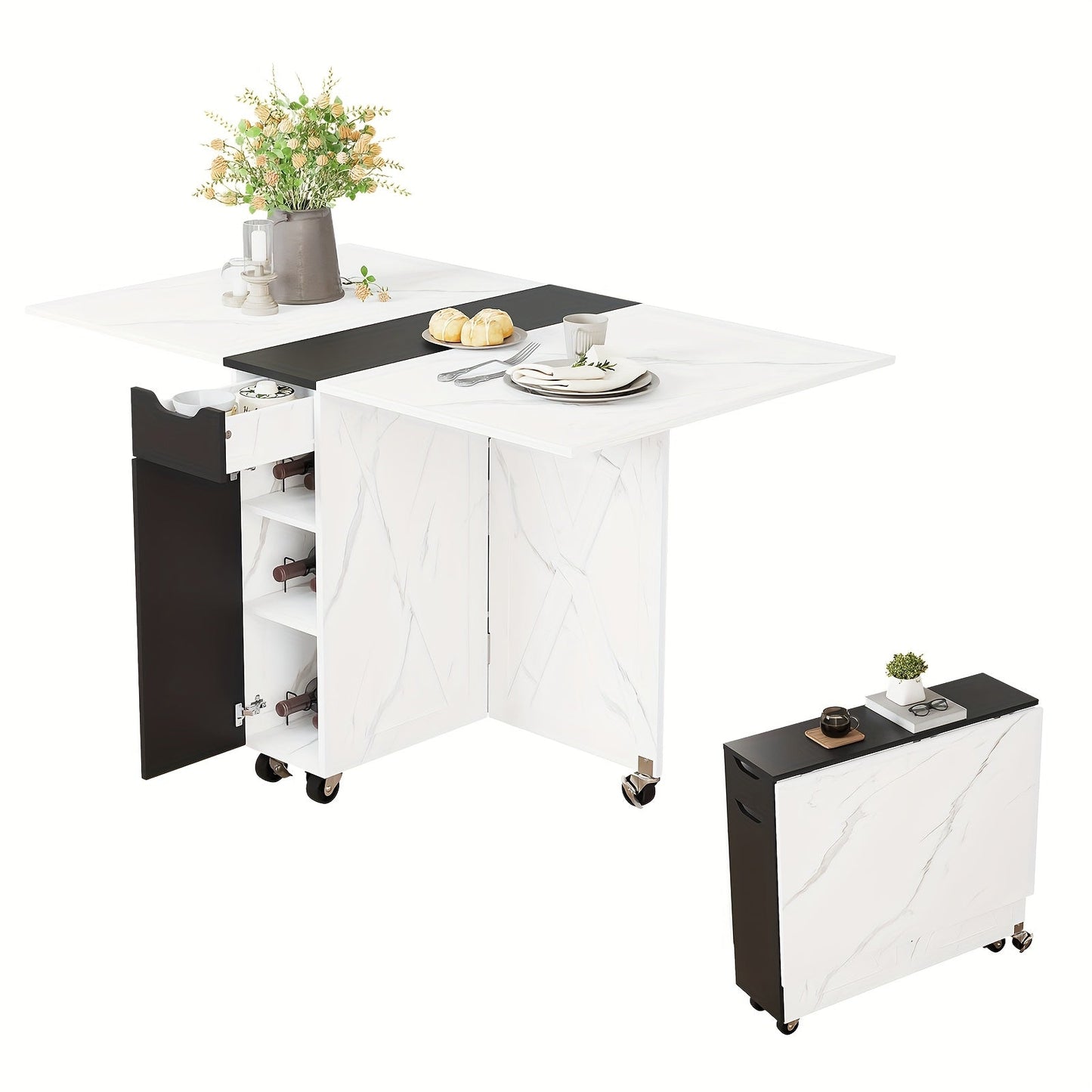 Dining Table shown in the Black option