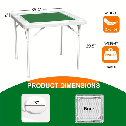 Foldable Game Tables And Card Tables with Tool-Free Assembly for Living Room detail image