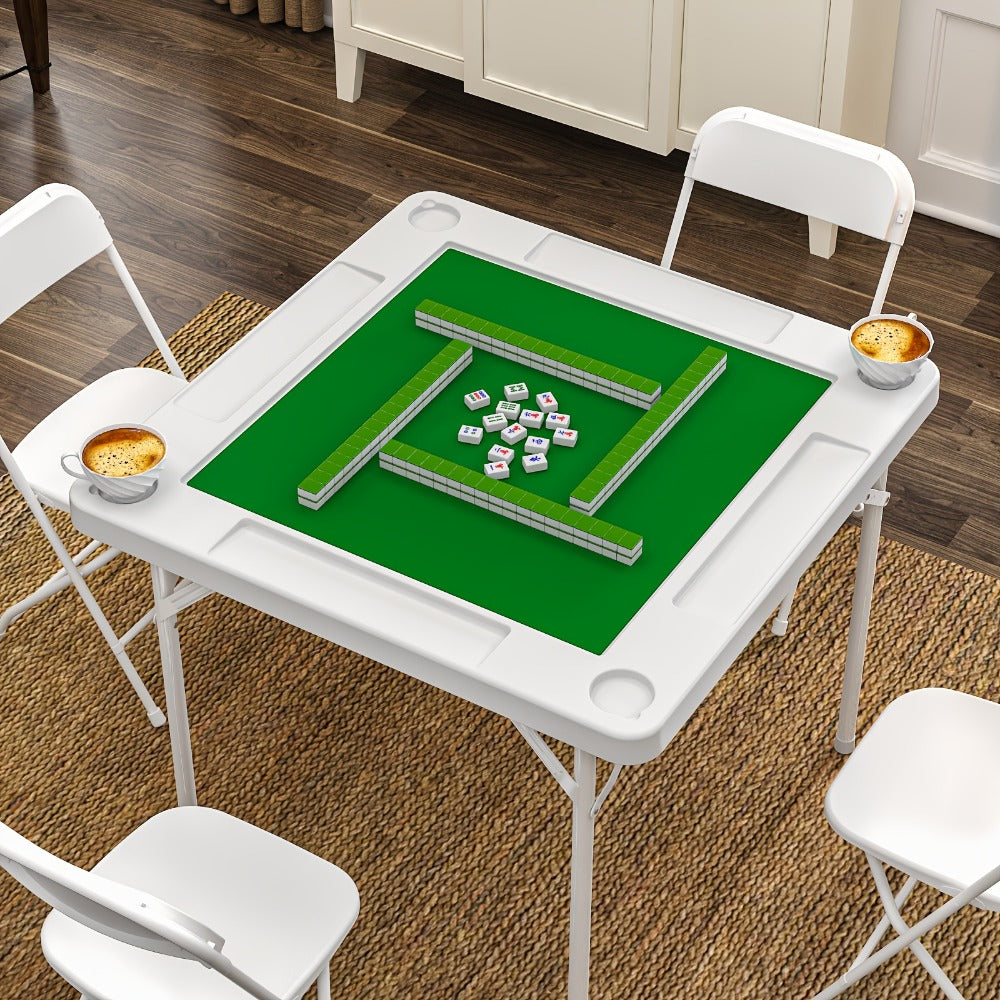 Game Tables and Card Tables, Folding Card Table with Green Felt Top - Mahjong Table shown in the main product view