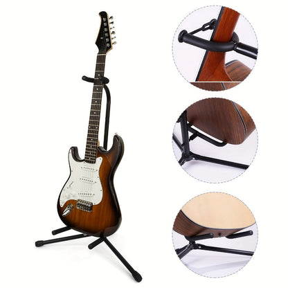 Foldable Guitar Stand for Acoustic Electric Guitar, Bass and Ukulele detail image - detail view 4