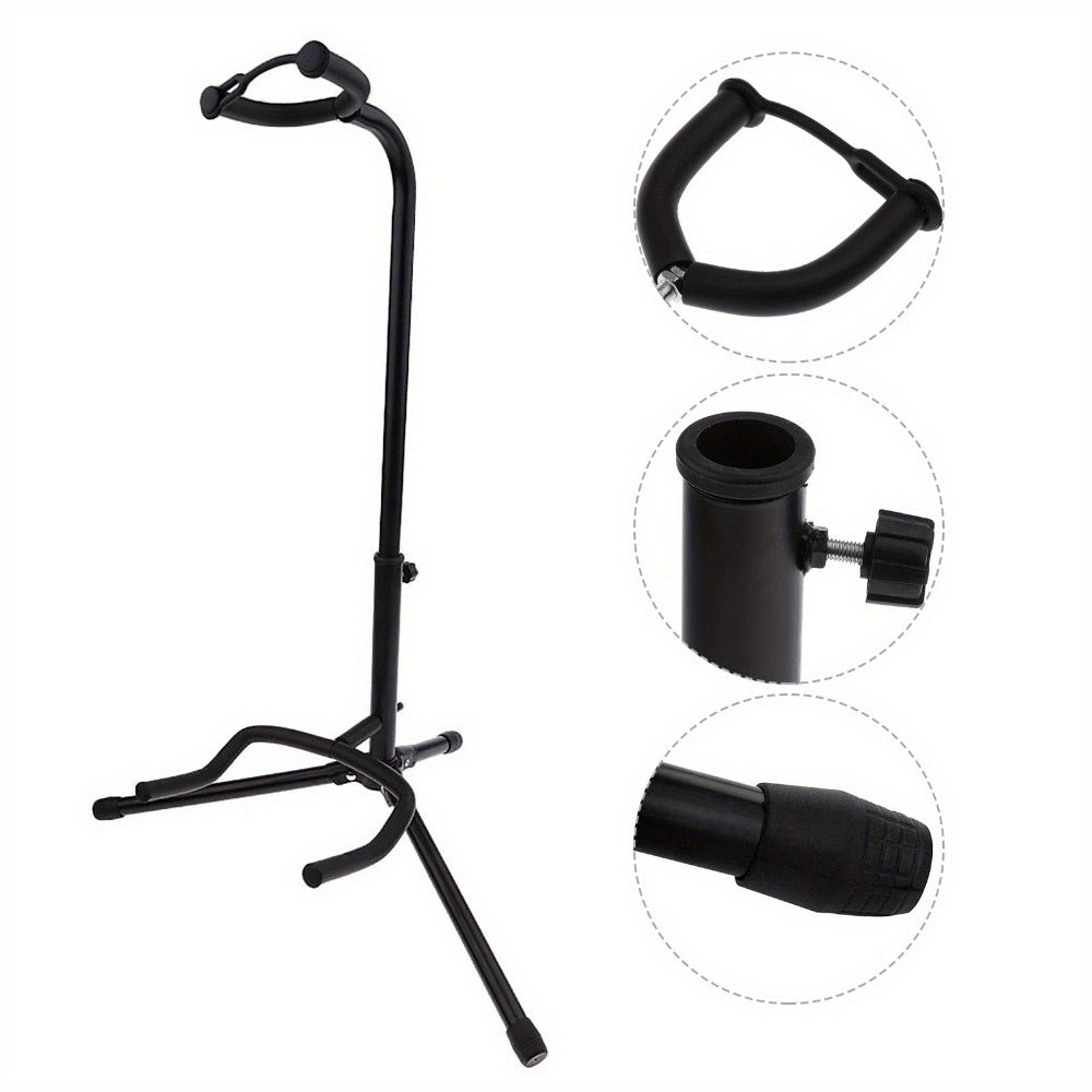 Foldable Guitar Stand for Acoustic Electric Guitar, Bass and Ukulele detail image - detail view 7