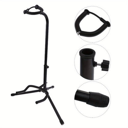 Foldable Guitar Stand for Acoustic Electric Guitar, Bass and Ukulele detail image - detail view 7