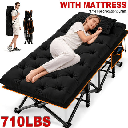 Foldable Heavy-Duty Camping Bed with Tool-Free Assembly for Bedroom detail image - detail view 3
