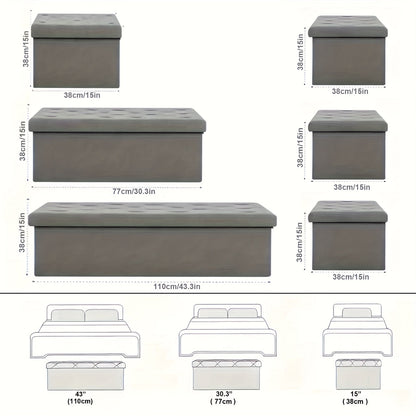 Ottoman shown in the 15in+30in+43in-Grey option