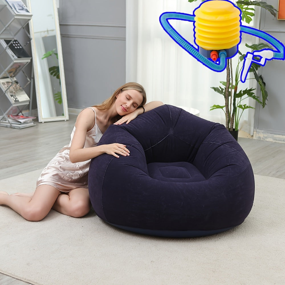 Inflatable Chair, Inflatable Sofa Beanbag Chair Portable Folding Inflatable Recliner Couch shown in the main product view