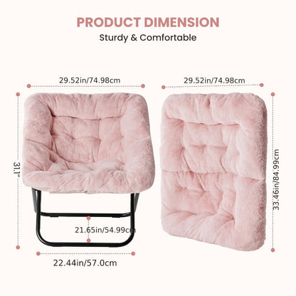 Foldable Leisure Chair with Padded Seat for Comfortable Everyday Seating in Bedroom detail image - detail view 4