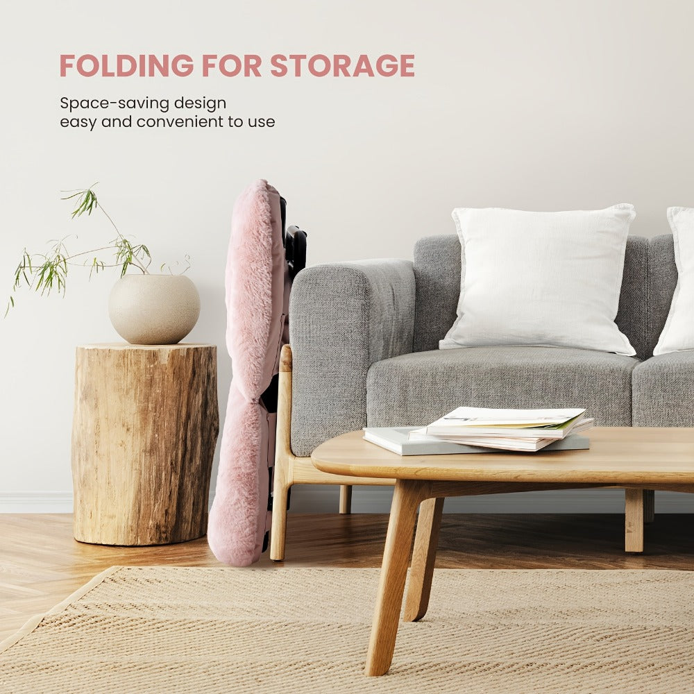 Foldable Leisure Chair with Padded Seat for Comfortable Everyday Seating in Bedroom detail image - detail view 6