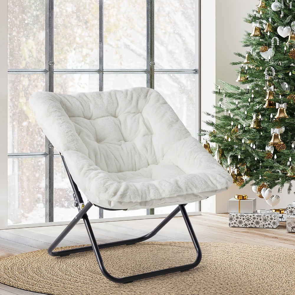 Foldable Leisure Chair with Padded Seat for Comfortable Everyday Seating in Bedroom detail image - detail view 9