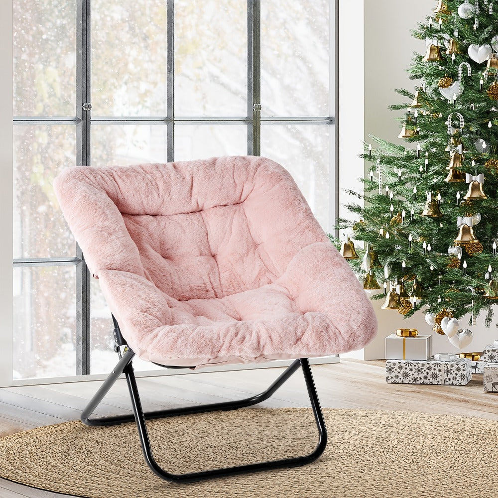 Leisure Chair, Moon Folding Portable 450 Lbs, Square Comfy Lounge Chair for Bedroom Living shown in the main product view