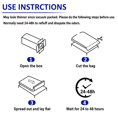 Foldable Mattress Topper, Portable Bed Topper for Bedroom Comfort and Support detail image - detail view 6