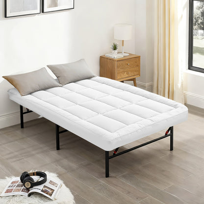 Mattress Toppers shown in the White 01, Queen option
