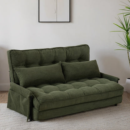 Foldable Metal Sofa Bed with Fold-Out Lounger for Comfortable Everyday Seating in Bedroom detail image - detail view 7