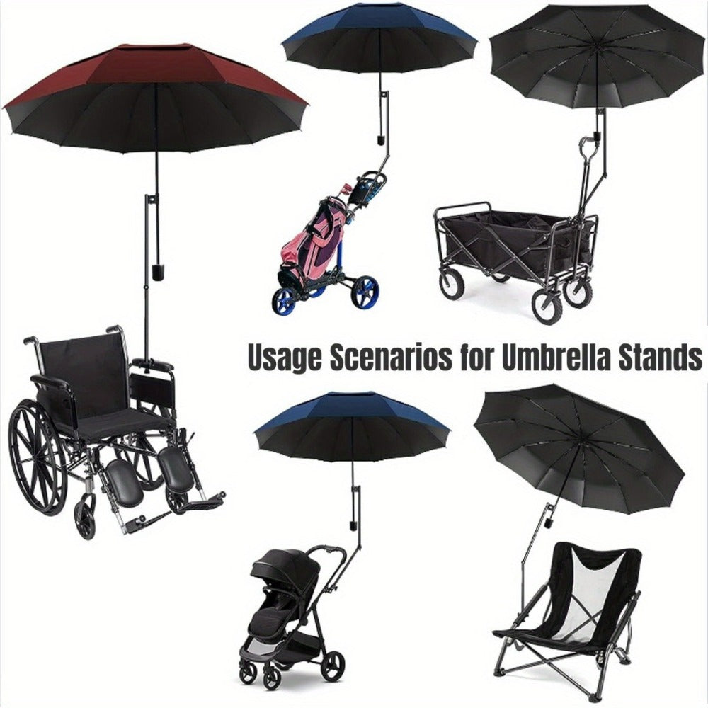 Foldable Metal Umbrella Stand with Tool-Free Assembly for Patio detail image - detail view 3