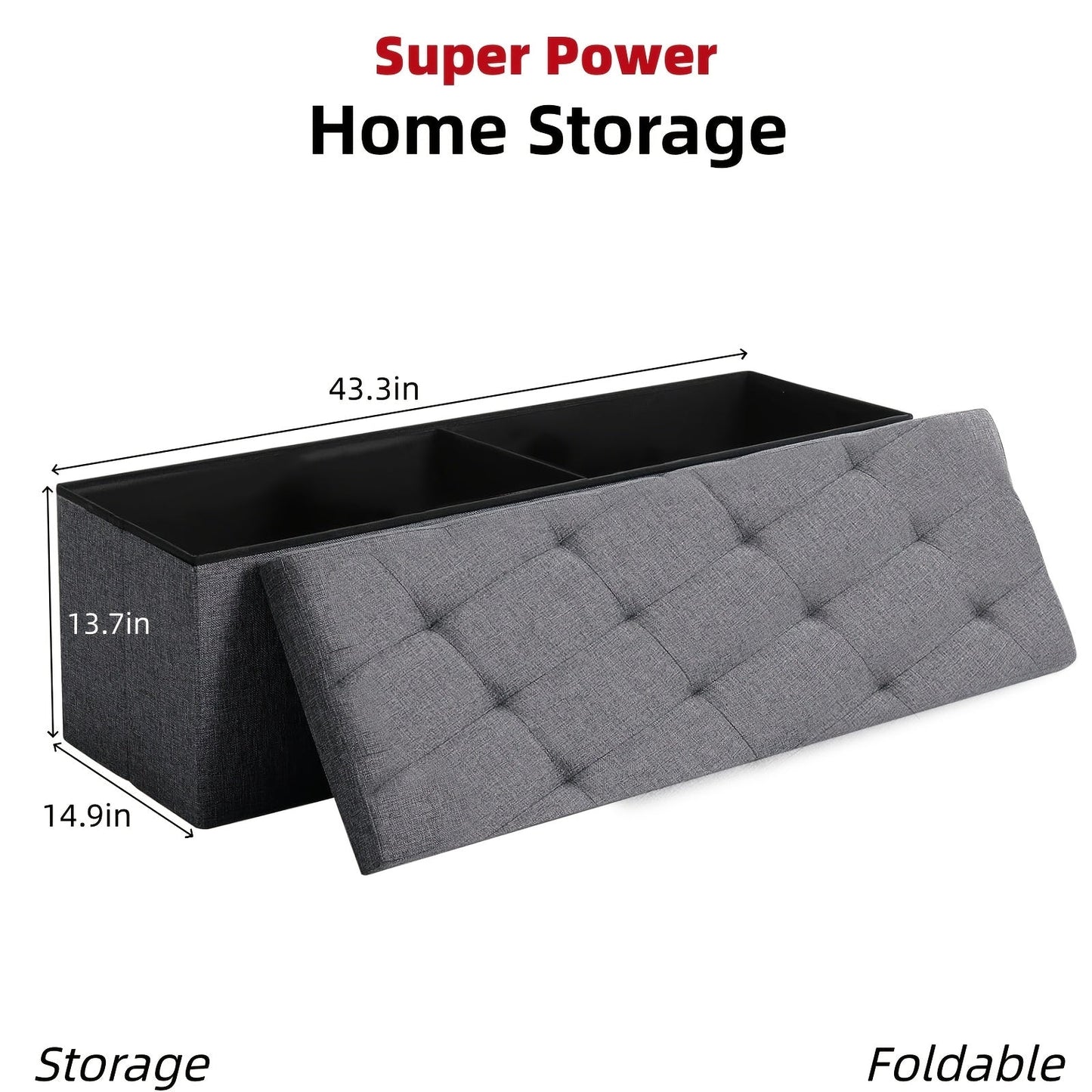 Ottoman shown in the Extra large option