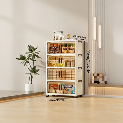 Storage Cabinet shown in the 4 Layers option
