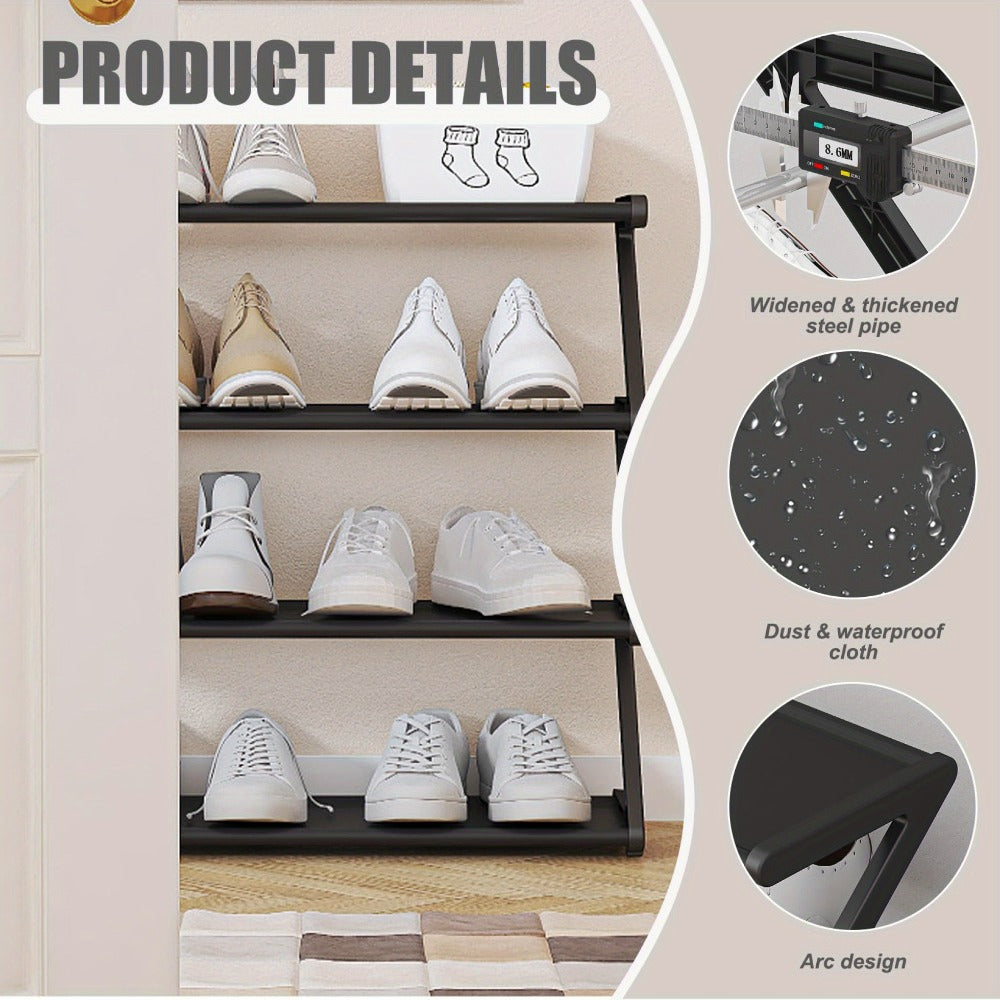 Foldable Shoe Rack with Large-Capacity Storage for Organized Everyday Storage detail image - detail view 18