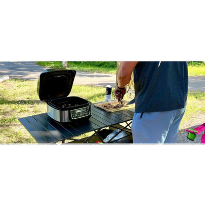 Folding Camping Table with Adjustable Height and Carry Bag for Patio detail image - detail view 12