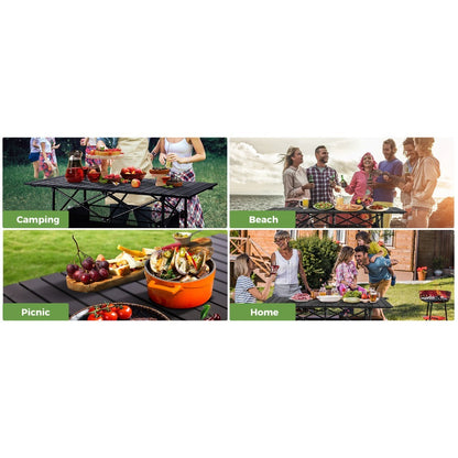 Folding Camping Table with Adjustable Height and Carry Bag for Patio detail image - detail view 13