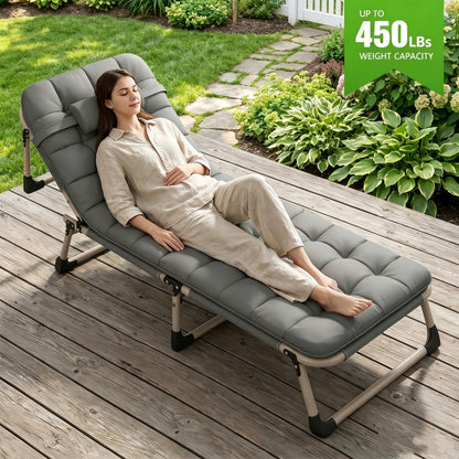 Folding Lounge Chair for Comfortable Everyday Seating in Home Office detail image - detail view 5