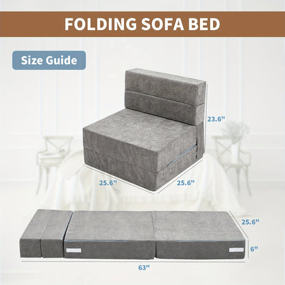 Folding Mattress shown in the Grey option