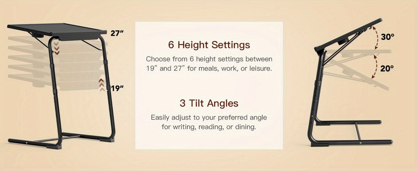 Folding Tray Table with Adjustable Height for Work, Display, and Everyday Use detail image - detail view 18