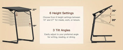 Folding Tray Table with Adjustable Height for Work, Display, and Everyday Use detail image - detail view 18