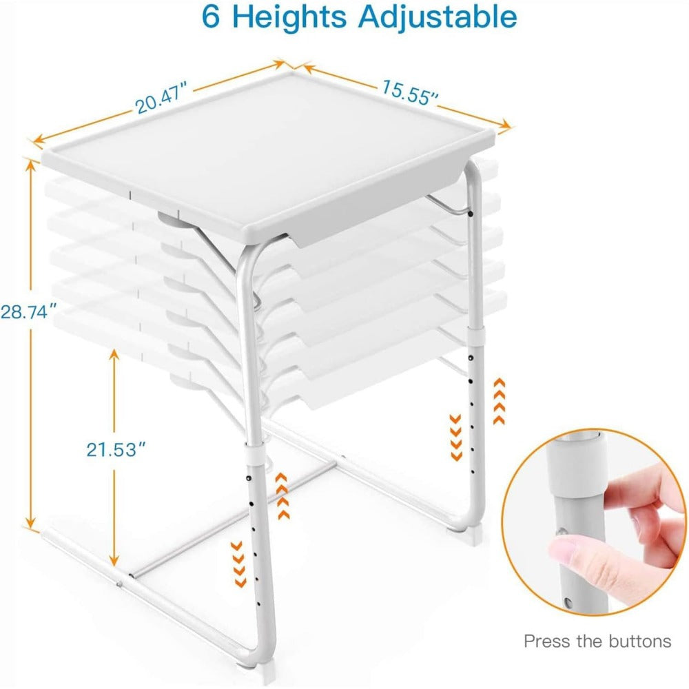 Folding Tray Table with Adjustable Height for Work, Display, and Everyday Use detail image - detail view 20