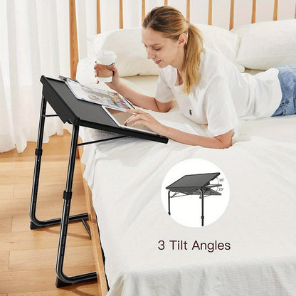 Folding Tray Table with Adjustable Height for Work, Display, and Everyday Use detail image - detail view 8