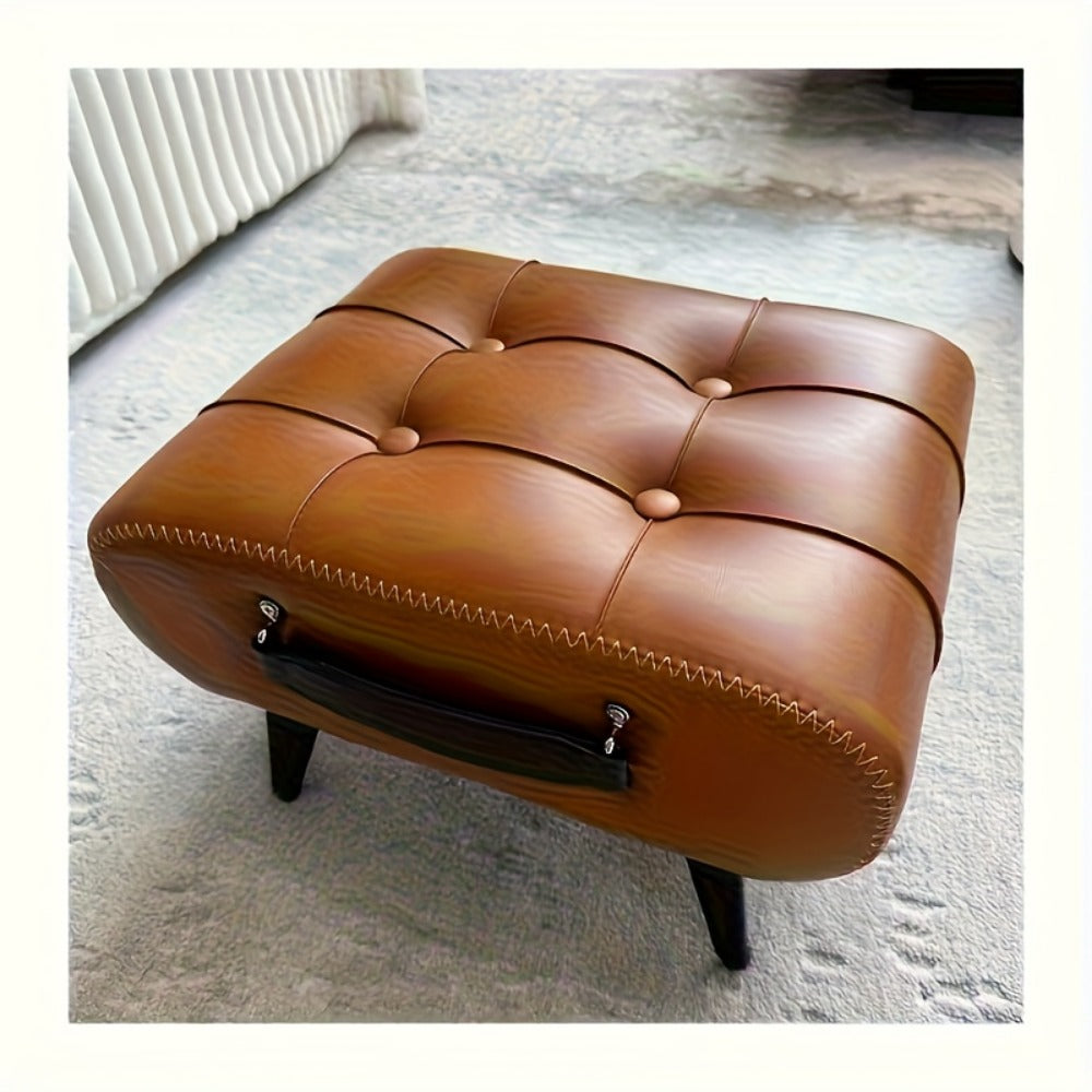 Footstool with Footrest for Practical Everyday Home Use in Living Room detail image - detail view 5