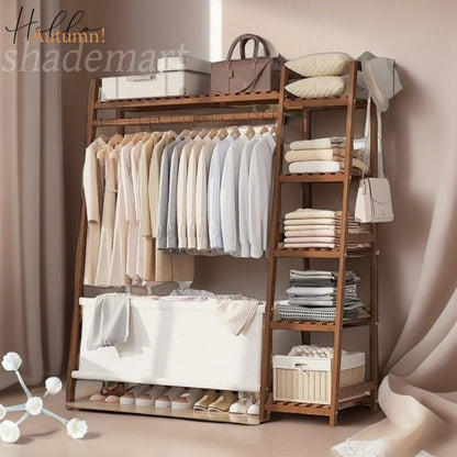 Clothes Rack shown in the brown, 51in with bag option