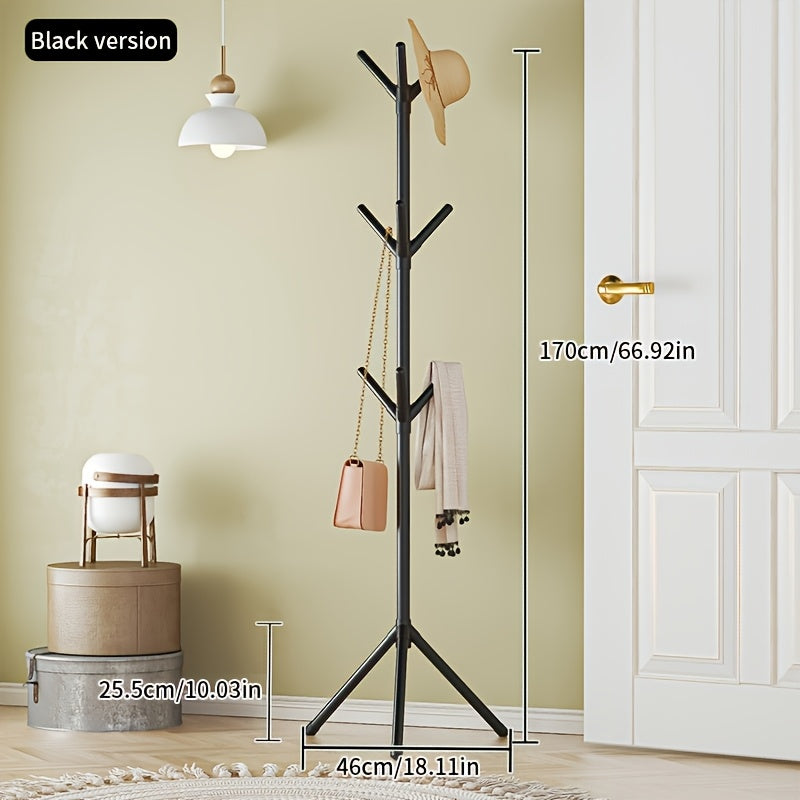Clothes Rack shown in the Black-9 Hooks option