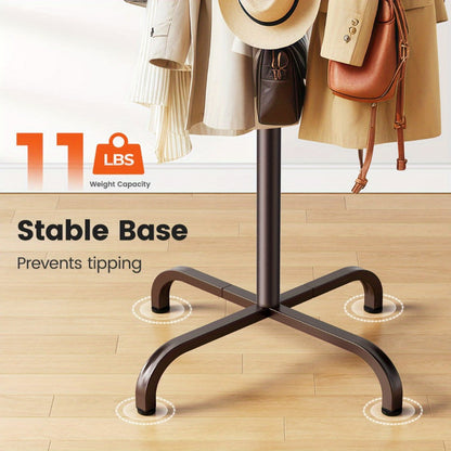 Freestanding Coat Rack with Adjustable Height, Coat and Hat Organizer detail image - detail view 5