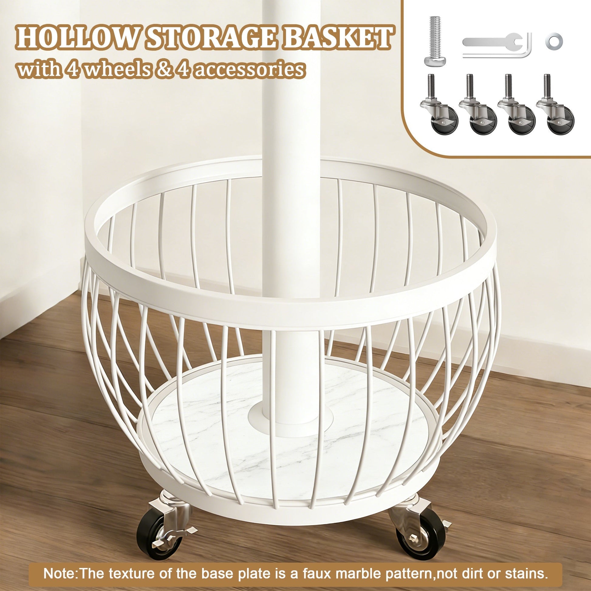 Freestanding Coat Rack with Locking Wheels for Organized Everyday Storage in Entryway detail image - detail view 19