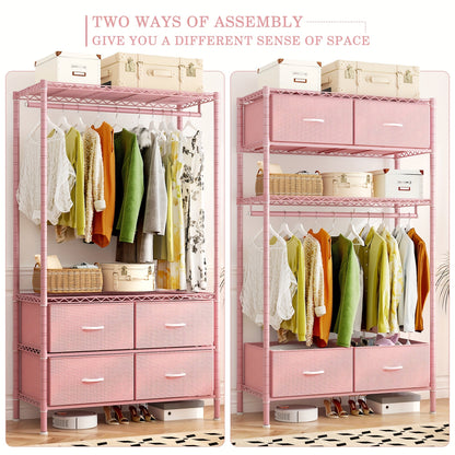 Clothing Rack shown in the 15.7"D x 35.8"W x 71"H option
