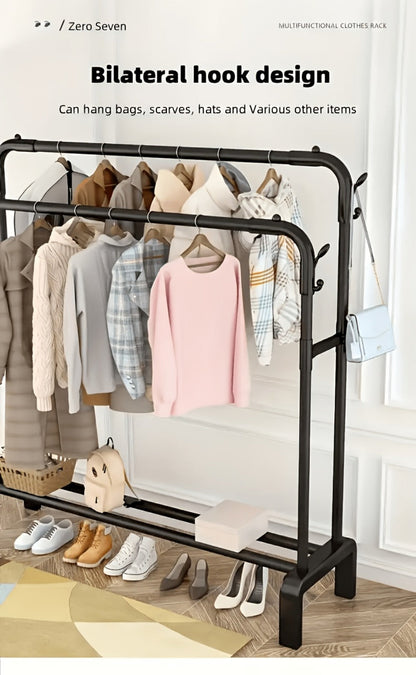 Freestanding Heavy-Duty Garment Rack with Large-Capacity Storage for Bedroom detail image - detail view 14