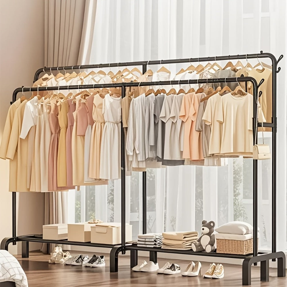 Freestanding Heavy-Duty Garment Rack with Large-Capacity Storage for Bedroom detail image - detail view 4