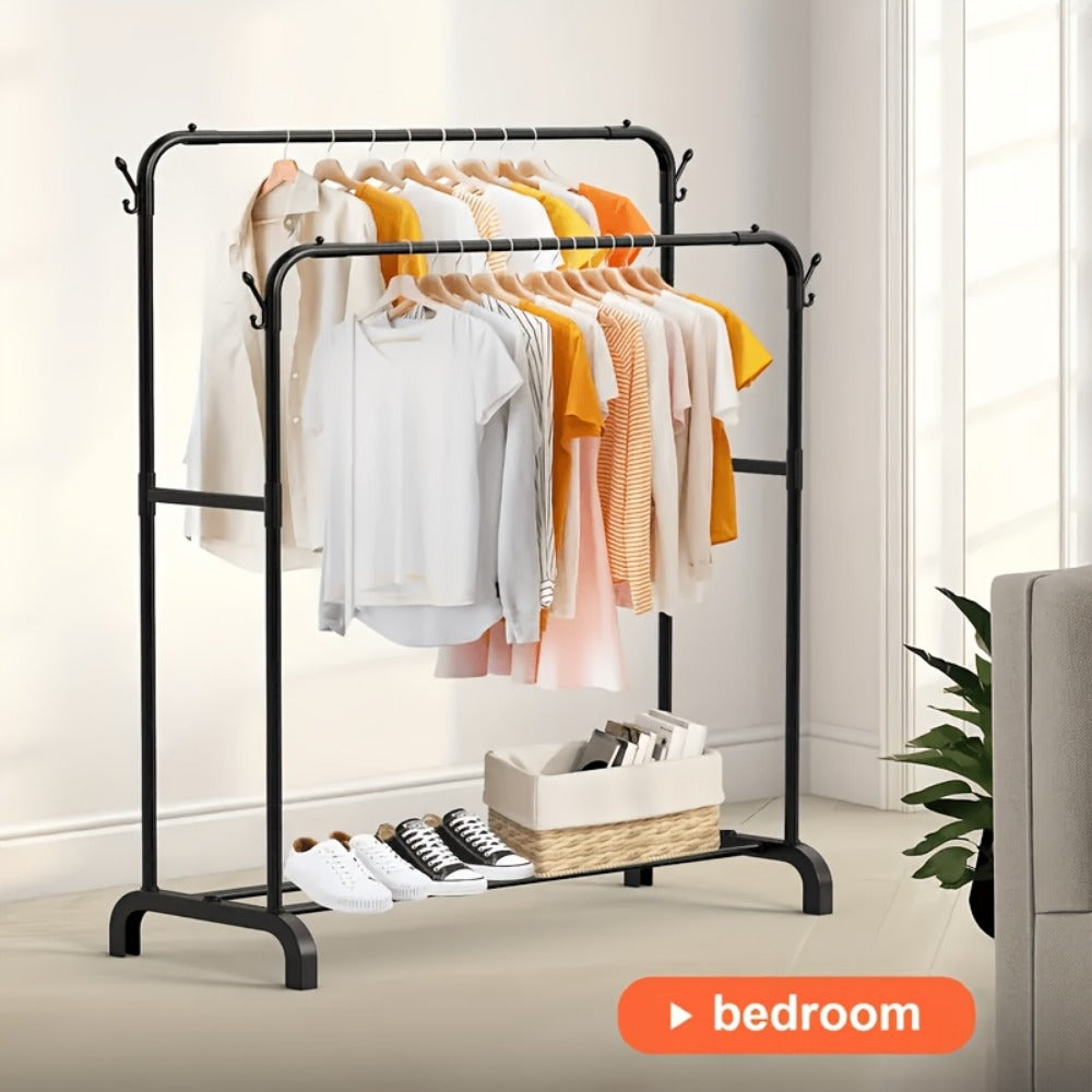 Freestanding Heavy-Duty Garment Rack with Large-Capacity Storage for Bedroom detail image - detail view 6