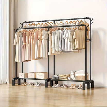 Garment Rack shown in the Double row storage option