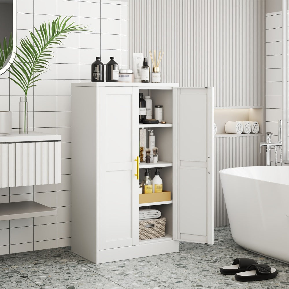 Freestanding Metal Bathroom Storage Cabinet, Home Storage Cupboard detail image - detail view 7
