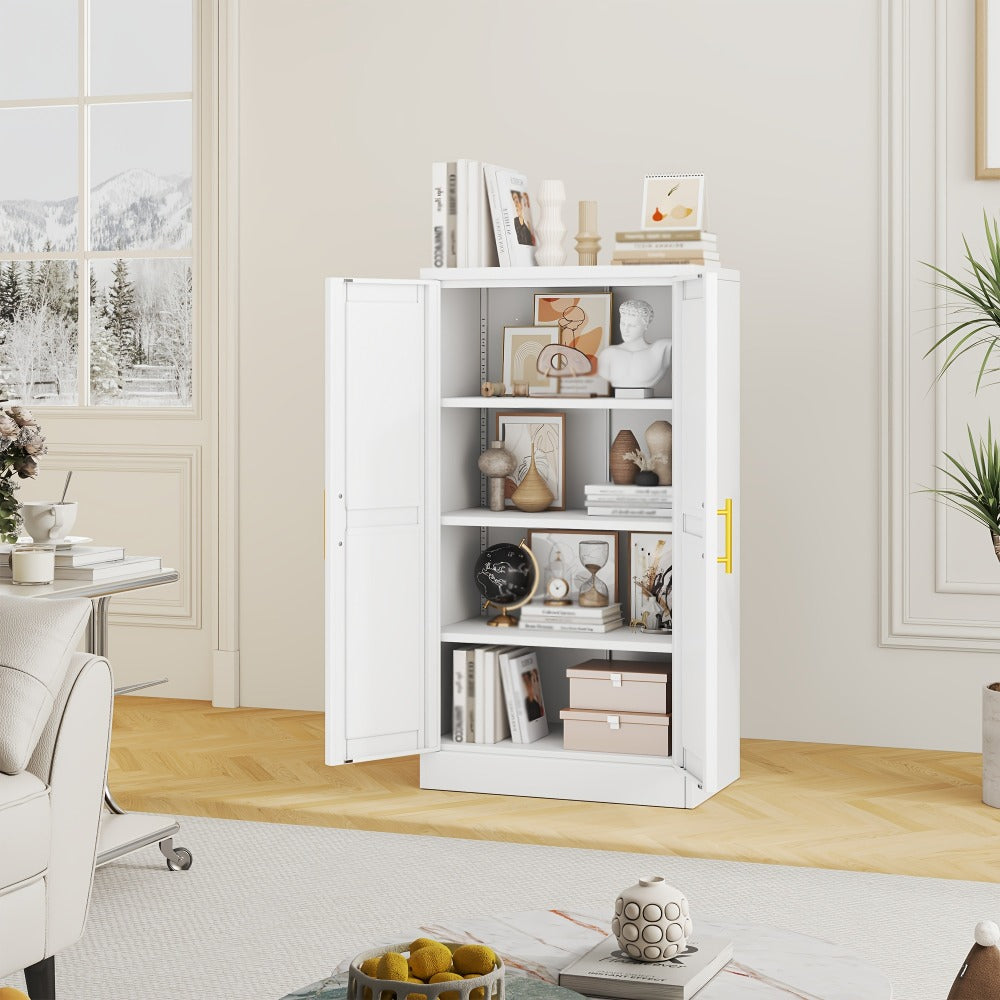 Freestanding Metal Bathroom Storage Cabinet, Home Storage Cupboard detail image - detail view 9