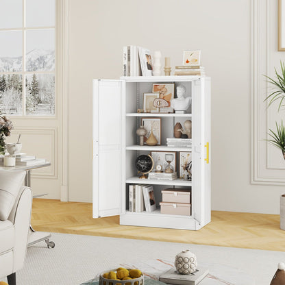 Freestanding Metal Bathroom Storage Cabinet, Home Storage Cupboard detail image - detail view 9