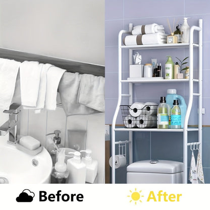 Freestanding Metal Bathroom Storage Rack for Organized Everyday Storage detail image - detail view 10