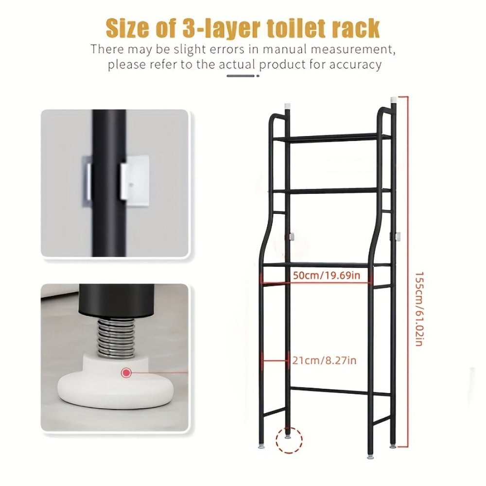Freestanding Metal Bathroom Storage Rack for Organized Everyday Storage detail image - detail view 4