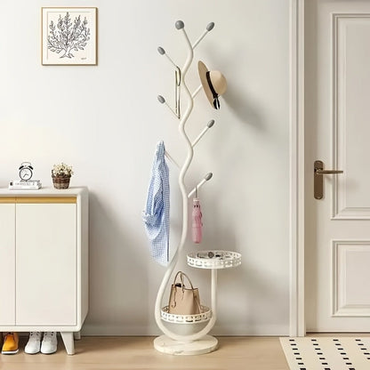 Freestanding Metal Clothes Rack with Rolling Wheels for Entryway detail image - detail view 9
