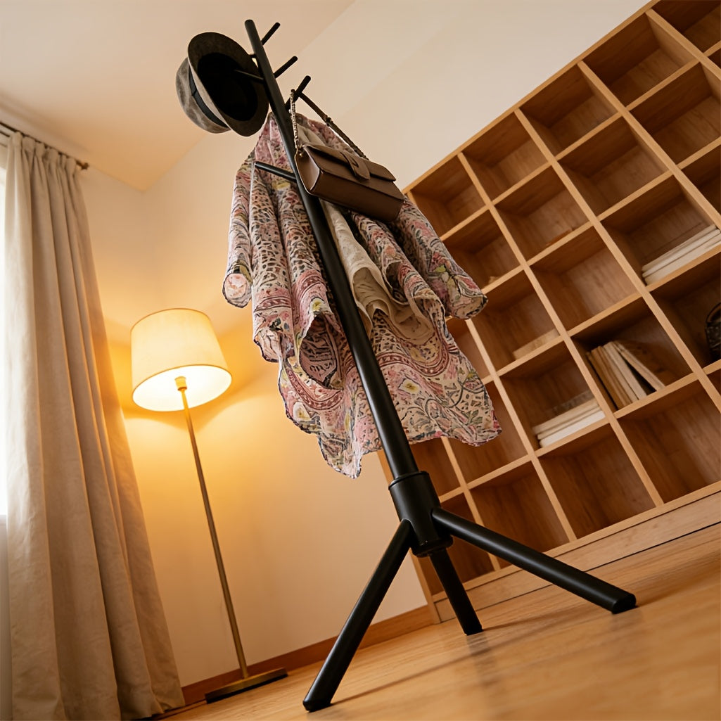 Coat Rack shown in the Upgraded version Black option