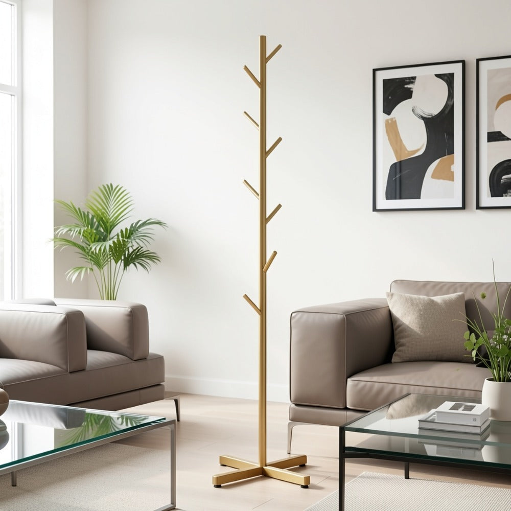 Freestanding Metal Coat Stand for Practical Everyday Home Use in Entryway detail image - detail view 6