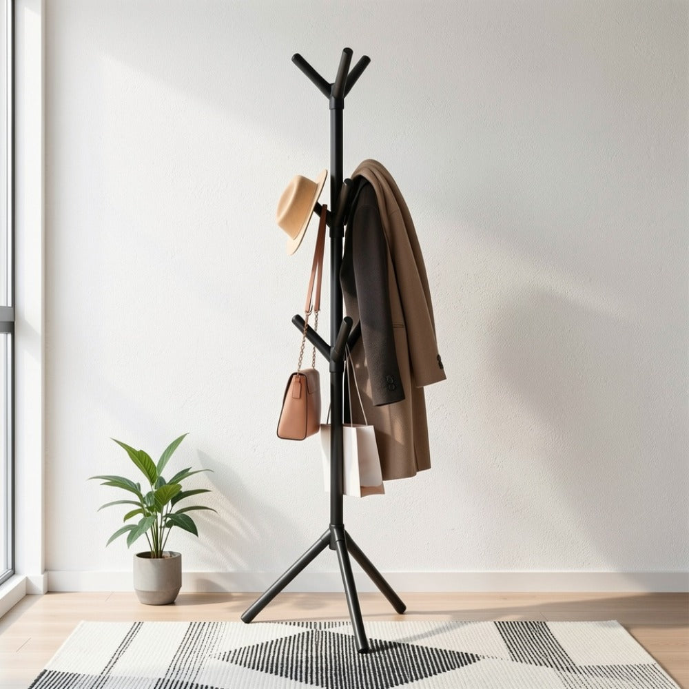 Freestanding Space-Saving Coat Rack for Entryway and Living Room detail image - detail view 7